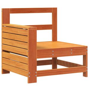 vidaXL Sodo sofos dalis su &scaron;oniniu staliuku, va&scaron;ko, pu&scaron;is, su porankiu