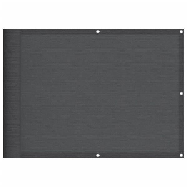 vidaXL Balkono pertvara, antracito, 75x700cm, 100% poliesteris