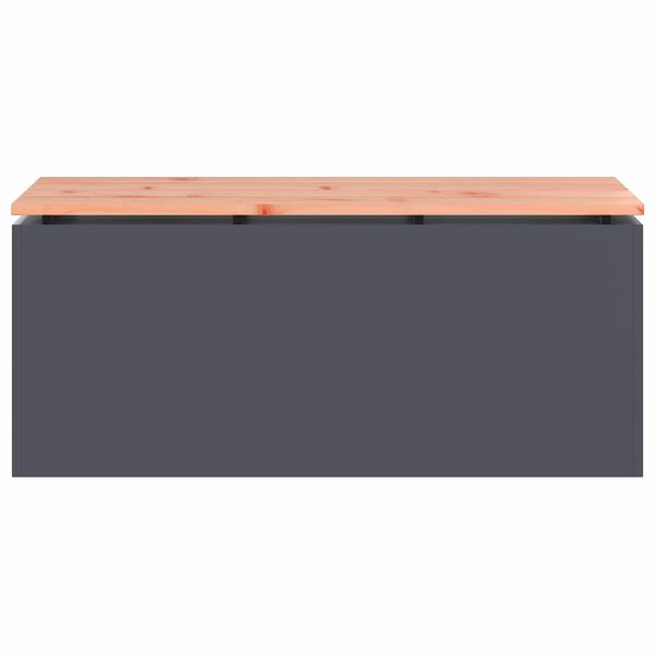 vidaXL Sodo suolas Antracitas 100 x 40 x 43 cm Plienas