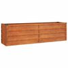 vidaXL Auk&scaron;tas sodo lovelis, rūdžių, 160x40x45cm, Corten plienas