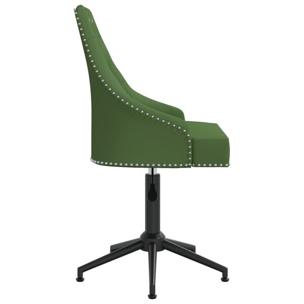 vidaXL Pasukama valgomojo kėdė, tamsiai žalia, aksomas (336999)