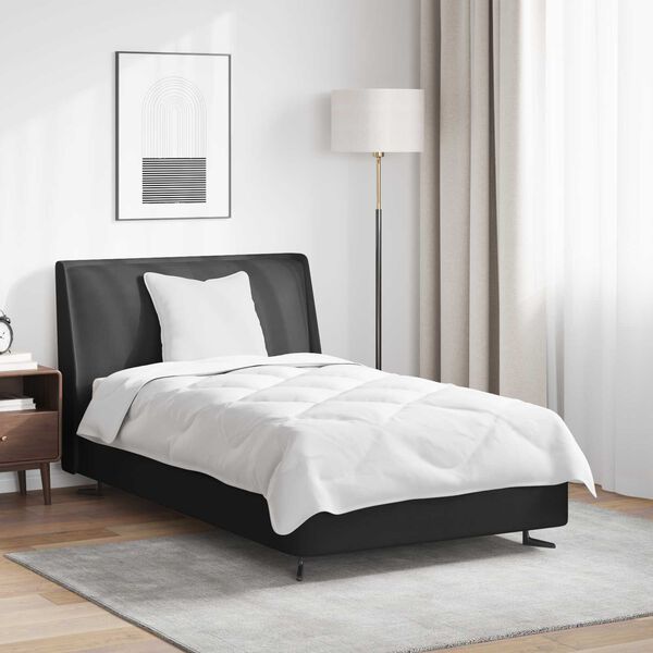 vidaXL Antklodė su pagalve 2 pcs Balta Mikropluo&scaron;tas