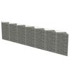 vidaXL Gabiono siena, galvanizuotas plienas, 450x30x100cm