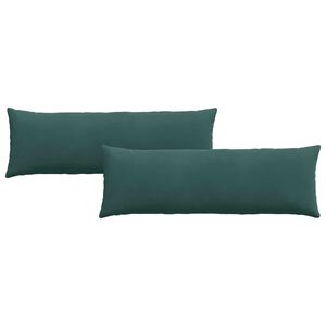 vidaXL Sofa Pagalvės 2 pcs Tamsiai žalia 120 x 40 cm