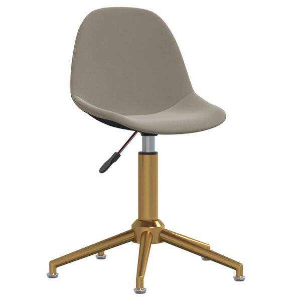 vidaXL Pasukamos valgomojo kėdės, 4vnt., &scaron;viesiai pilkos, aksomas