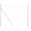 vidaXL Tvora su stulpais Sidabro 1,5 x 10 m Plienas ir PVC