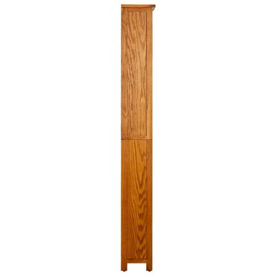 vidaXL Knygų spinta, 6 aukštų, 52x22x180cm, ąžuolo medienos masyvas