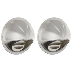 vidaXL Oro ventiliacijos dangčiai 2 vnt. Sidabrinė 100 mm
