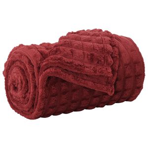 vidaXL Apklotas Bordo raudona 150 x 130 cm 0.5 kg Flysas
