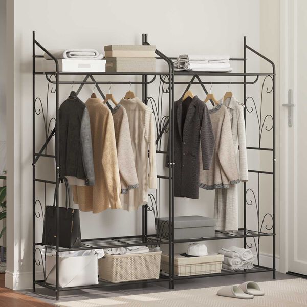 vidaXL Atvira spinta Paprastas 2 pcs 78 x 36 x 158 cm