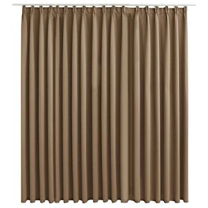 vidaXL Naktinė užuolaida su kabliukais, taupe spalvos, 290x245cm