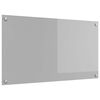 vidaXL Virtuvės atbraila &Scaron;viesiai pilka 90 x 50 cm grūdintas stiklas