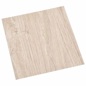 vidaXL Grindų lentos Balta ir medžio spalva 5,11 m&sup2; 55 vnt. PVC