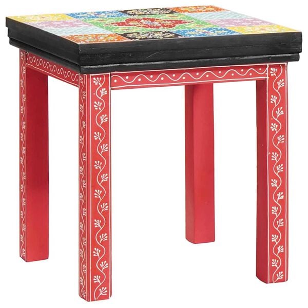 vidaXL Suklijuotas stalas Ruda 38 x 38 x 41.5 cm