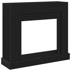 vidaXL Židinio apvadas, juodo ąžuolo, 100x30x87,5 cm, inžinerinė mediena