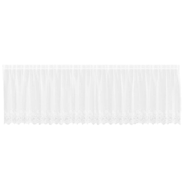 vidaXL Nėrinių Užuolaida Balta 500 x 120 cm Poliesteris