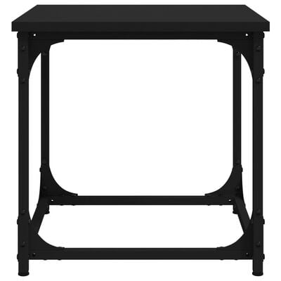vidaXL Šoninis staliukas, juodos spalvos, 40x40x40cm, apdirbta mediena
