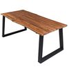 vidaXL Valgomojo stalas, 170x90x75cm, akacijos medienos masyvas