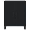vidaXL &Scaron;oninė spintelė, juodos spalvos, 69,5x34x90cm, apdirbta mediena