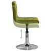 vidaXL Pasukamos valgomojo kėdės, 2vnt., &scaron;viesiai žalios, aksomas