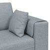 vidaXL Sofa su pagalve 3 pcs &Scaron;viesiai pilka audinys