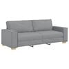 vidaXL Trivietė sofa, &scaron;viesiai pilka, 220x78x84 cm, audinys
