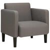 vidaXL Sofa-kėdė su porankiais, &scaron;viesiai pilka, 54 cm, velvetas, audinys