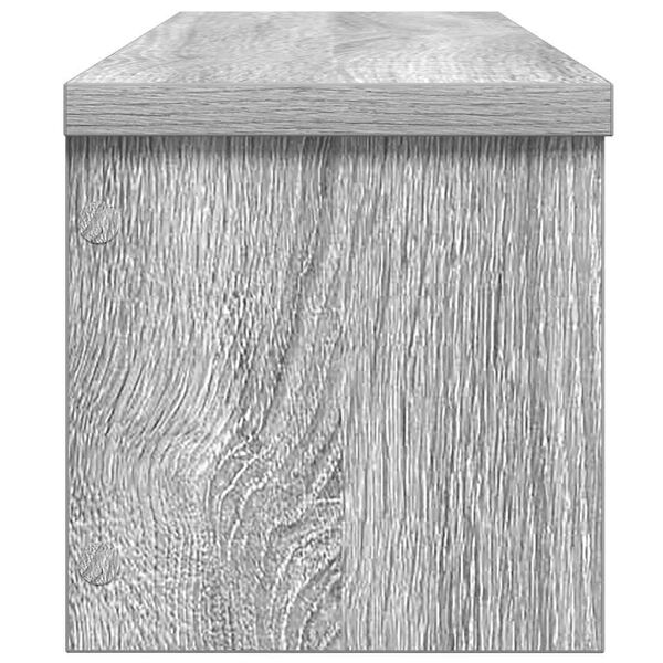 vidaXL Virtuvės lentyna, sukraunama, pilkas, 60x15x16cm, mediena