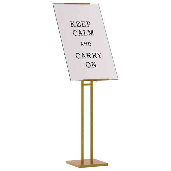 vidaXL Prekybos parodos stendai 2 pcs Auksinė 26,5 x 26,5 x 150 cm