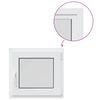 vidaXL Bendras lango vidinis atspalvis baltas RISOR 60 x 55 cm