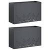 vidaXL Sodo vazonas 2 vnt. Antracito 80 x 20 x 49 cm