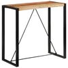 vidaXL Baro stalas, 110x55x110cm, perdirbtos medienos masyvas