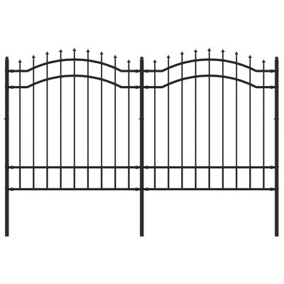 vidaXL Sodo tvora su smailiomis viršūnėmis, juoda, 165cm, plienas