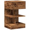 vidaXL Spintelė prie lovos Old Wood 40x35x65 cm Inžinierinė mediena