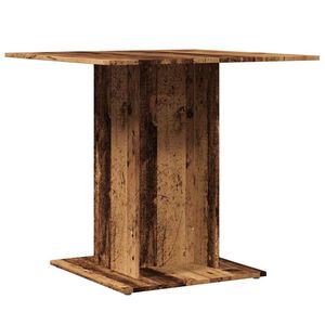 vidaXL Valgomojo stalas, medienos, 80x80x75 cm, apdirbta mediena