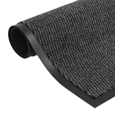 vidaXL Durų kilimėlis, kvadratinis, dygsniuotas, 40x60 cm, antracito