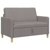 vidaXL Sofa su saugojimo vieta Taupe 122 x 78 x 87 cm Poliesteris