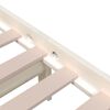 vidaXL Lovos rėmas, baltos spalvos, 90x200cm, medienos masyvas