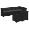 vidaXL 7-Vietis Sodo Sofa su Pagalvėlėmis Ratanas PP Antracito