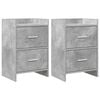 vidaXL Naktiniai staliukai 2 pcs Betono pilka 40 x 30 x 60 cm