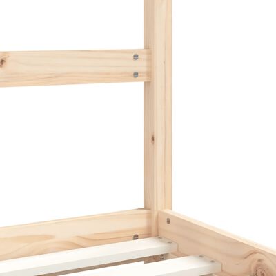 vidaXL Vaikiškos lovos rėmas, 2x(70x140)cm, pušies medienos masyvas