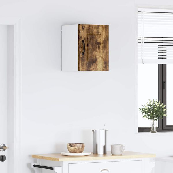 vidaXL Virtuvės spintelė su lentyna Rūkyta ąžuolas 30 x 31 x 40 cm