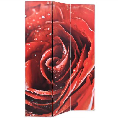 vidaXL Kambario pertvara, sulankstoma, 120x170cm, raudona rožė
