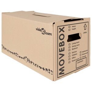 vidaXL Kraustymo dėžė 20 vnt. Natūrali 59 x 31,5 x 31,5 cm Kartonas