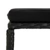 vidaXL Lauko valgomojo baldų komplektas, 13 dalių, juodas, poliratanas
