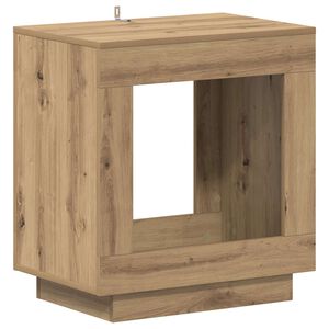 vidaXL &Scaron;oninis stalas Artisano ąžuolo 60 x 40 x 65 cm Apdirbta mediena