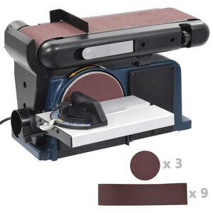 vidaXL Elektrinis juostinis/diskinis &scaron;lifuoklis, 370 W, 150 mm