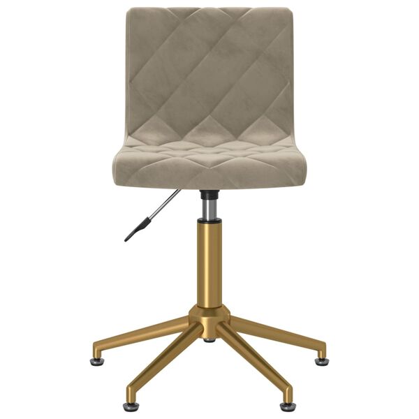 vidaXL Pasukamos valgomojo kėdės, 2vnt., &scaron;viesiai pilkos, aksomas