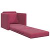 vidaXL Sofa lova 60cm Vyno raudona Aksomas
