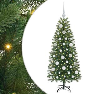 vidaXL Dirbtinė Kalėdų eglutė su 150 LED Žalia 120 cm PE ir PVC